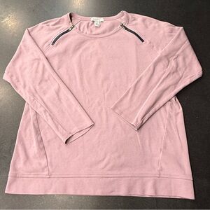 Kenneth‎ Cole Reaction Women's Lavender Sweater with Zipper Detail